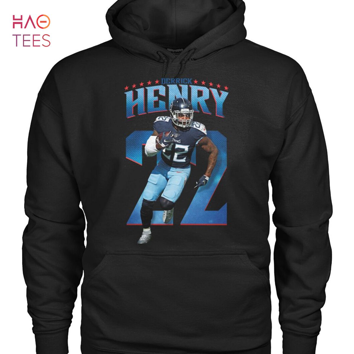 Tennessee Titans Home Name & Number Long Sleeve T-Shirt - Derrick Henry -  Mens