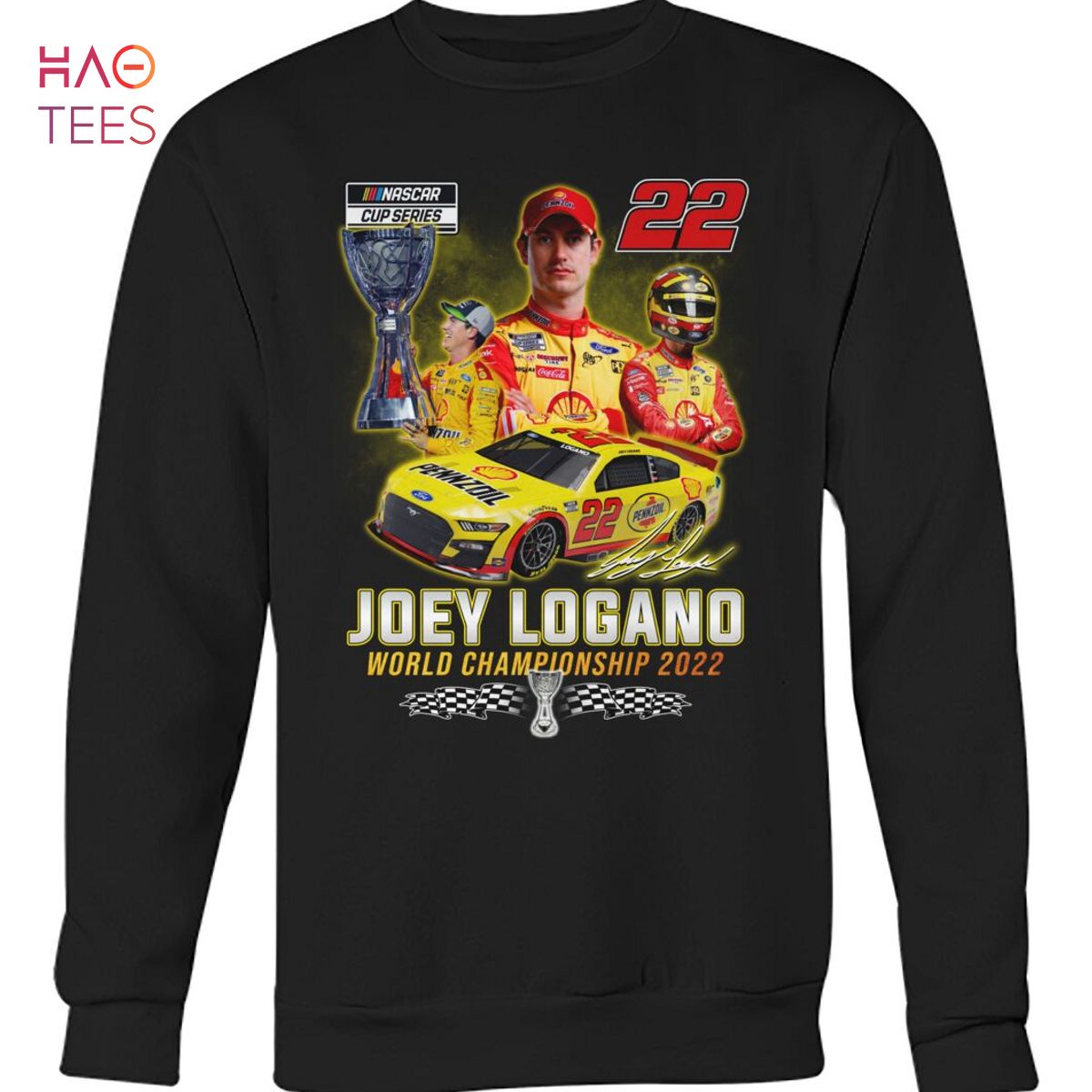 2022 Joey Logano NASCAR Cup Series Championship Long Sleeve T