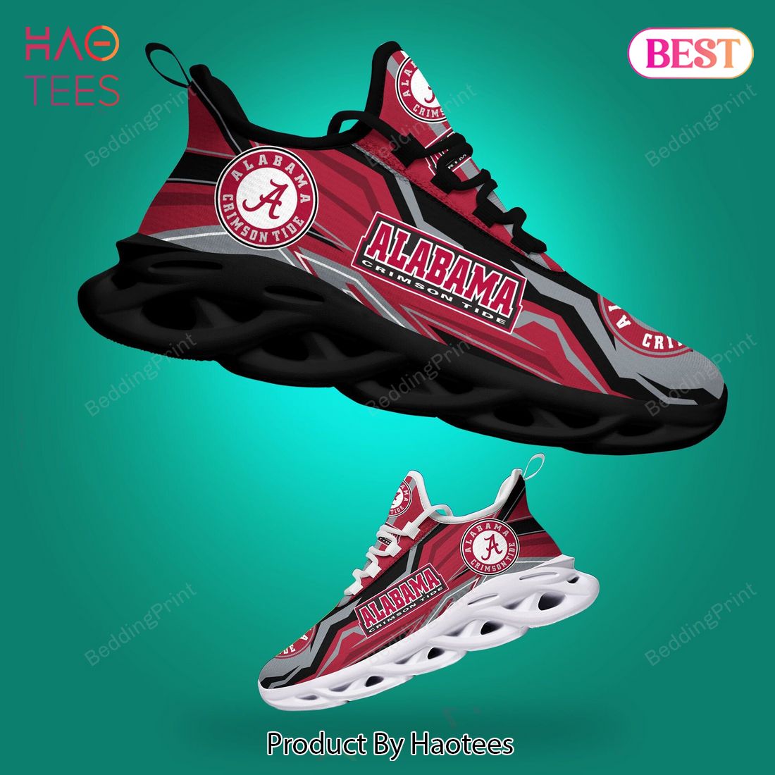 Alabama Crimson Tide Ncaa Best Color Mix Logo Max Soul Shoes Alabama Crimson Tide Ncaa Best Color Mix Logo Max Soul Shoes