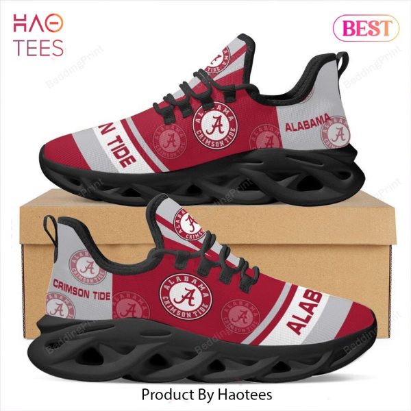 Alabama Crimson Tide NCAA Design Hot Trend Red  Max Soul Shoes