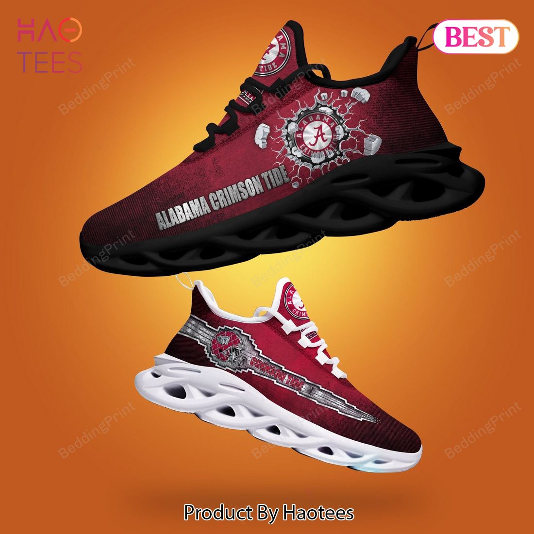 Alabama Crimson Tide NCAA Hot Trend Red Max Soul Shoes Alabama Crimson Tide NCAA Hot Trend Red Max Soul Shoes