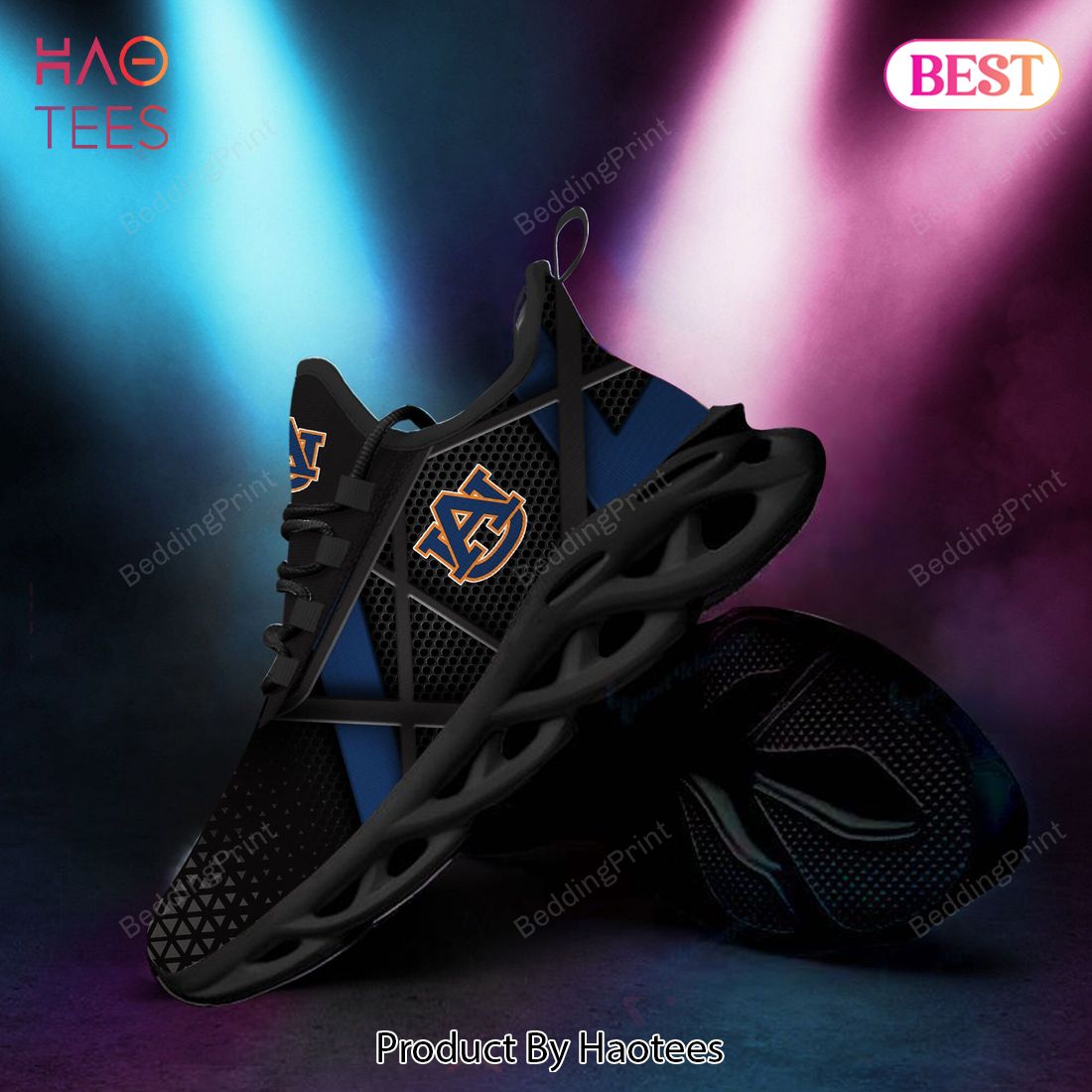 Auburn Tigers NCAA Black Blue Max Soul Shoes Auburn Tigers NCAA Black Blue Max Soul Shoes