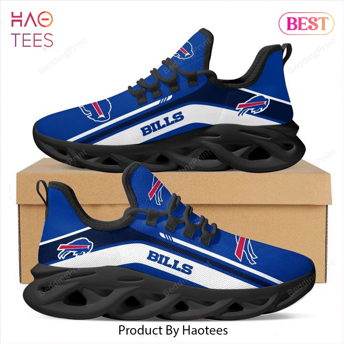 Buffalo Bills NFL White Mix Blue Max Soul Shoes Buffalo Bills NFL White Mix Blue Max Soul Shoes