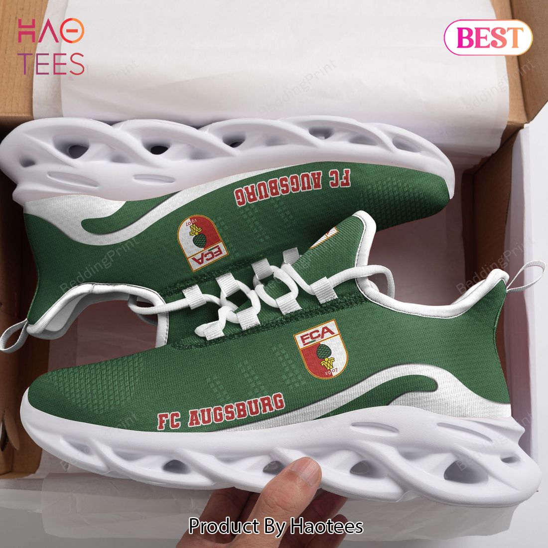 Bundesliga FC Augsburg Green Color Max Soul Shoes Bundesliga FC Augsburg Green Color Max Soul Shoes