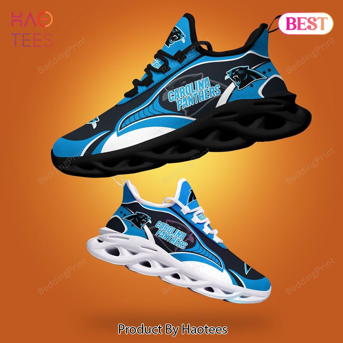 Carolina Panthers NFL Hot Blue Black Color Max Soul Shoes Carolina Panthers NFL Hot Blue Black Color Max Soul Shoes
