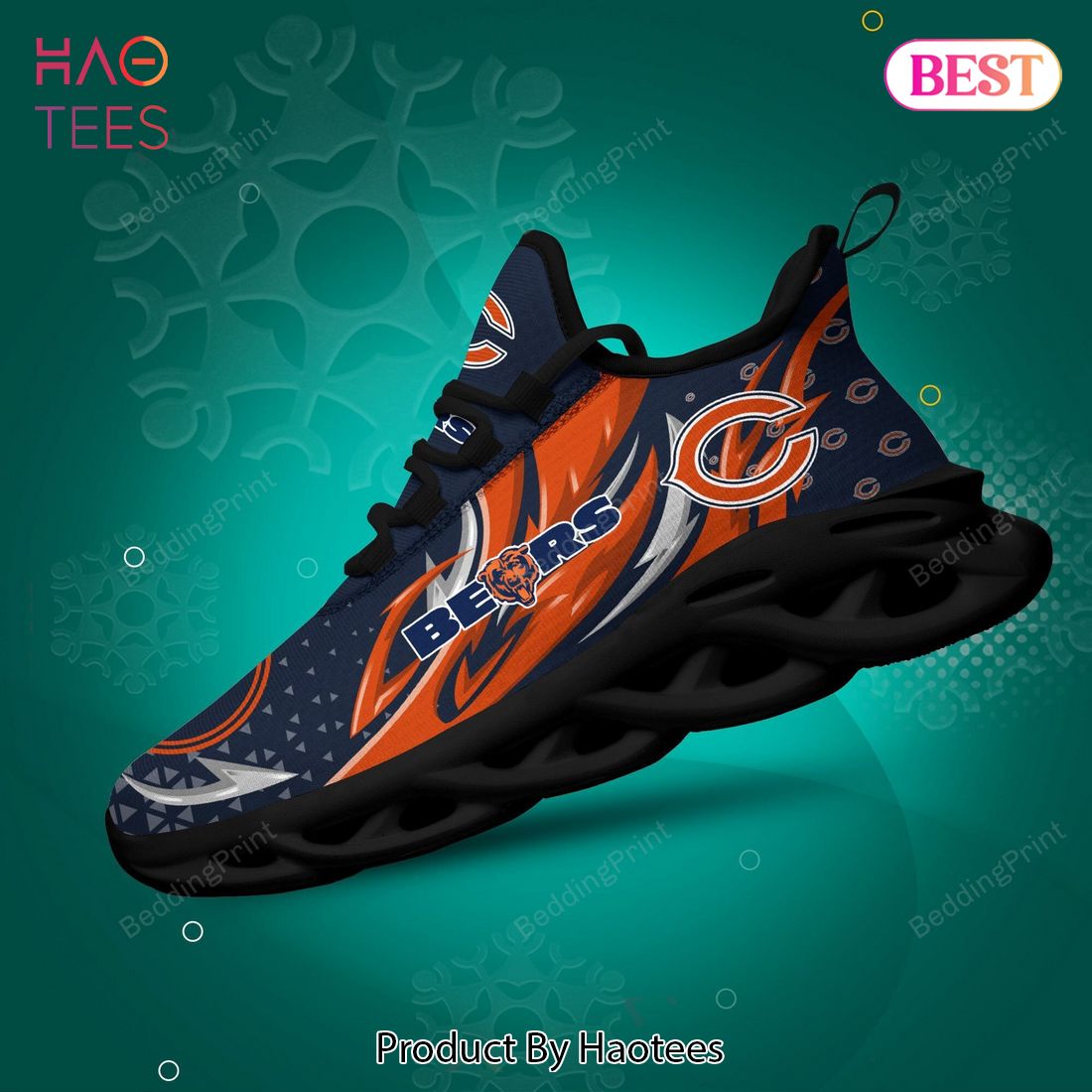 Chicago Bears NFL Orange Blue Max Soul Shoes Chicago Bears NFL Orange Blue Max Soul Shoes