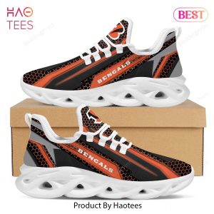 Cincinnati Bengals Geometric Hexagon Design Trending Max Soul Shoes