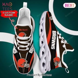 Cleveland Browns NFL Black Orange Max Soul Shoes