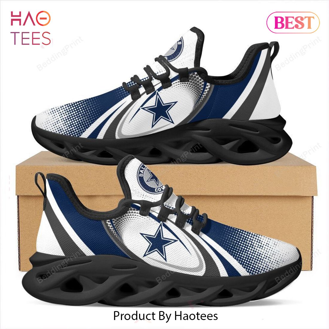 Dallas Cowboys NFL White Blue Max Soul Shoes Dallas Cowboys NFL White Blue Max Soul Shoes