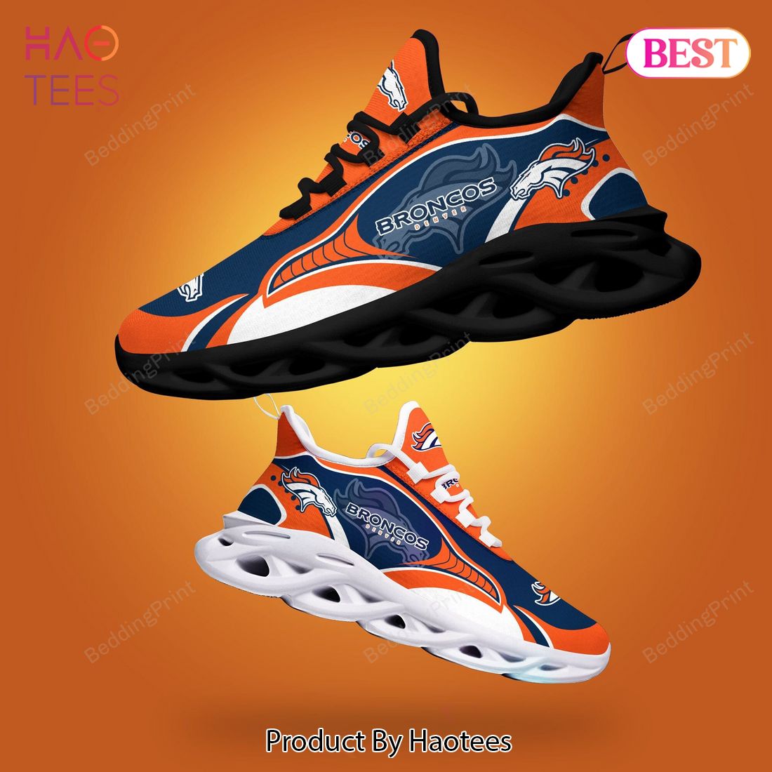 Denver Broncos NFL Blue Orange Max Soul Shoes Denver Broncos NFL Blue Orange Max Soul Shoes