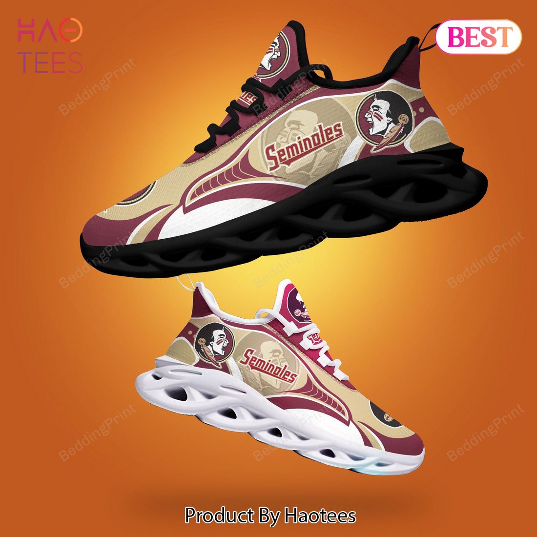 Florida State Seminoles NCAA Hot Trend Red Mix Gold Max Soul Shoes Florida State Seminoles NCAA Hot Trend Red Mix Gold Max Soul Shoes