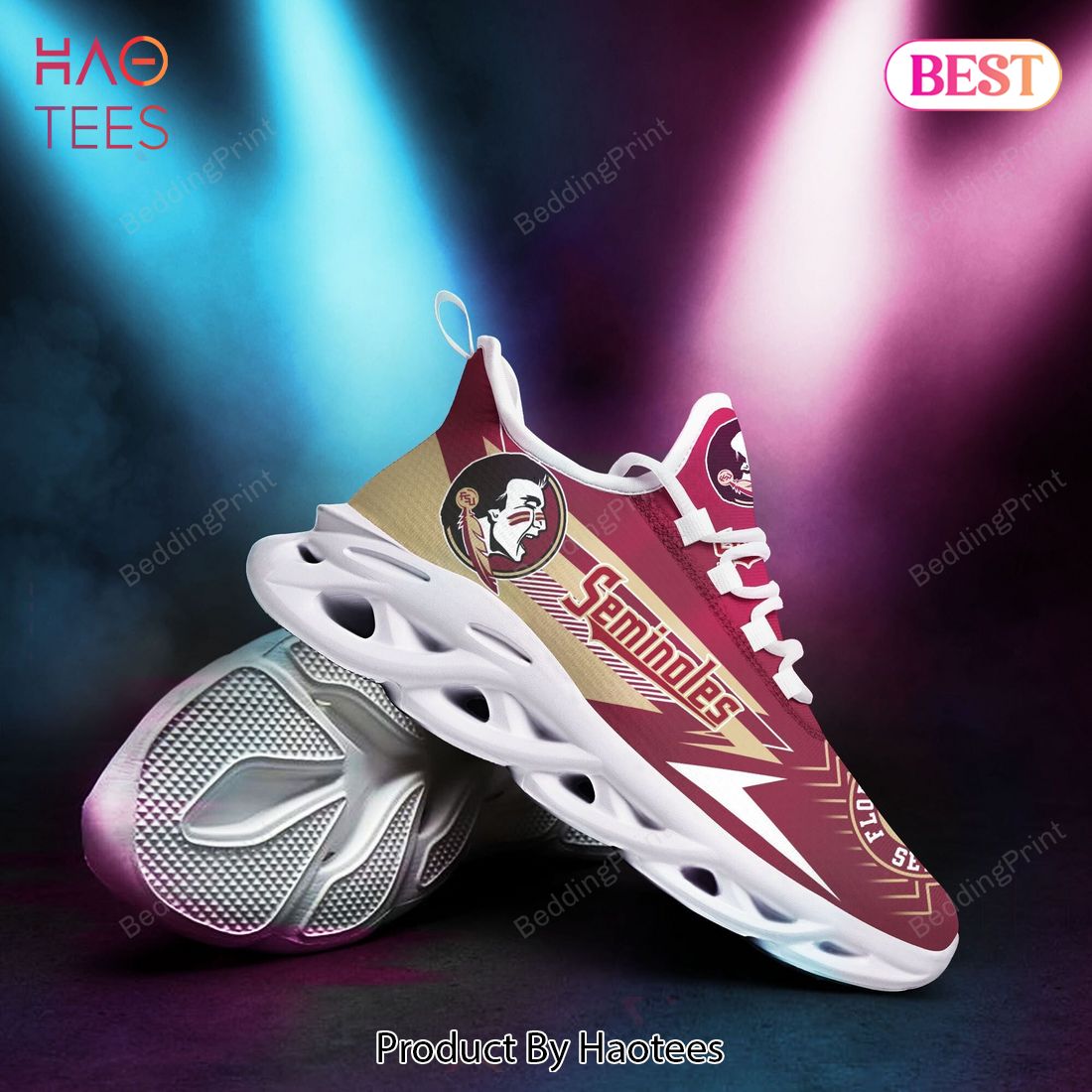 Florida State Seminoles NCAA Pink Gold Max Soul Shoes Florida State Seminoles NCAA Pink Gold Max Soul Shoes