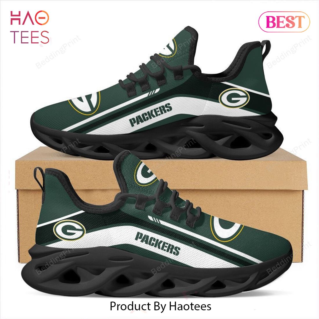 Green Bay Packers Football Air Mesh Running Shoes Sport Team For Men And  Women Fans