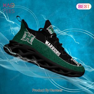Hawaii Rainbow Warriors NCAA Black Green Max Soul Shoes