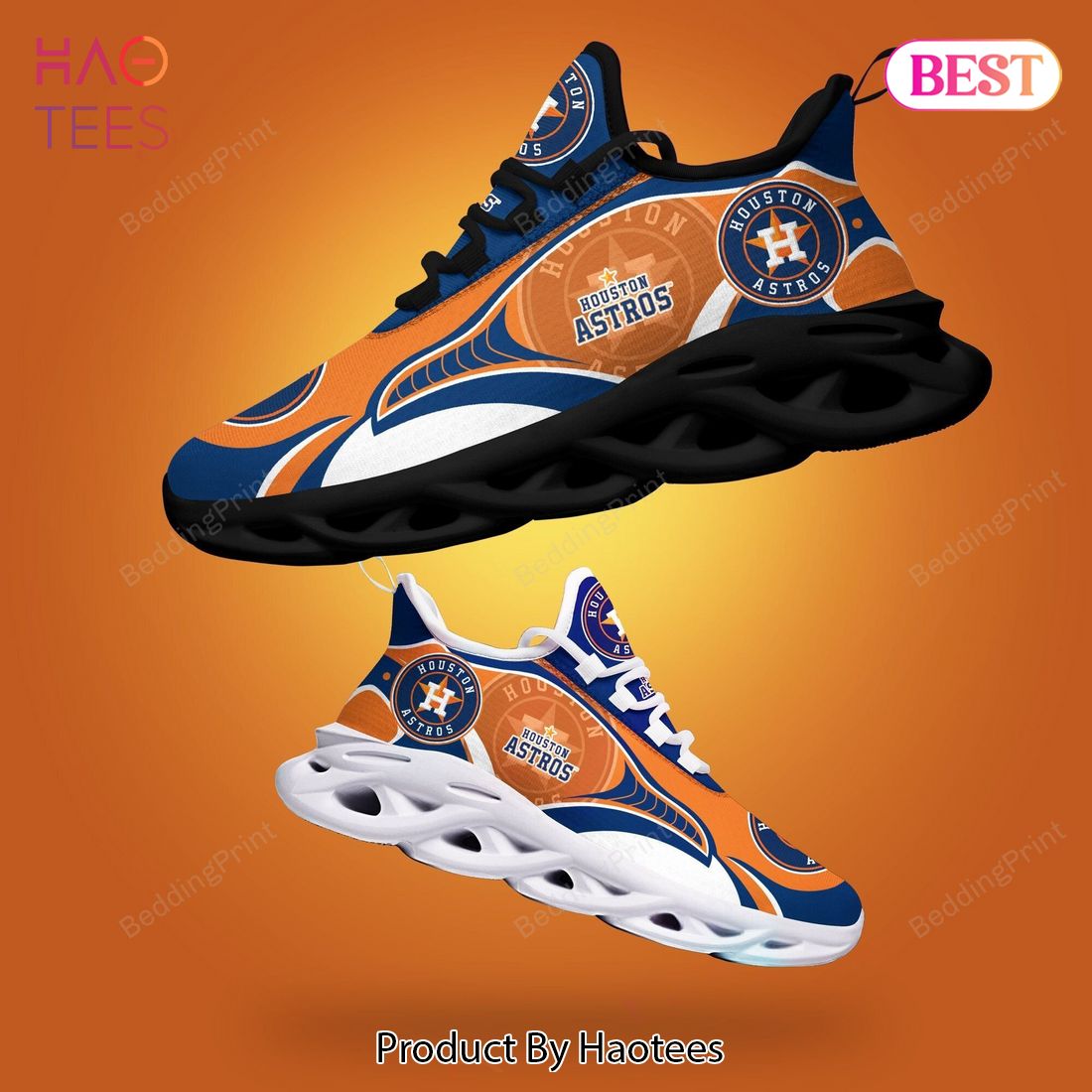 Customized Houston Astros White With Blue Nike Orange Stripes