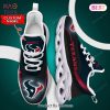 Houston Texans NFL Dark Blue Mix Pink Color Max Soul Shoes