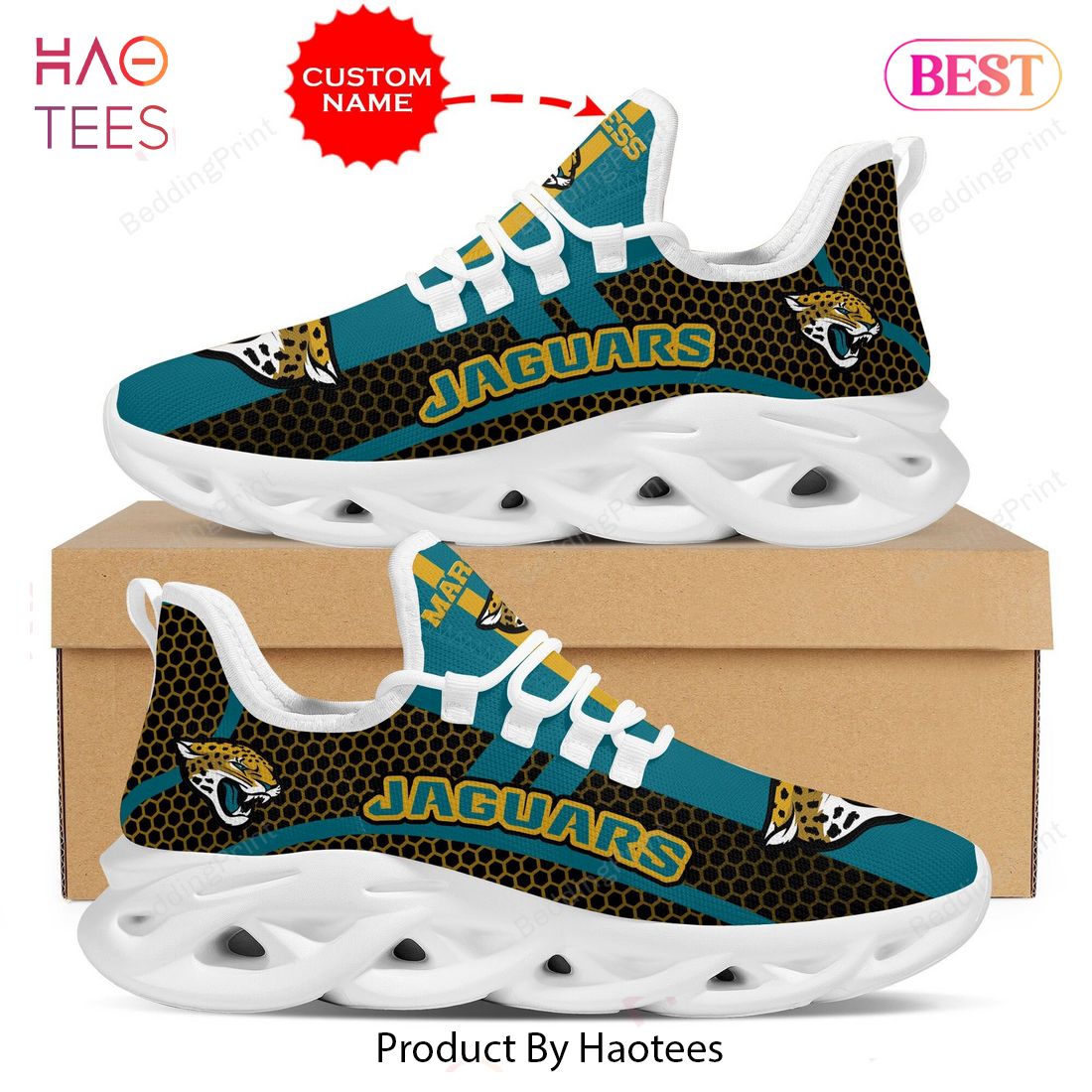 Jacksonville Jaguars NFL Black Blue Max Soul Shoes Jacksonville Jaguars NFL Black Blue Max Soul Shoes