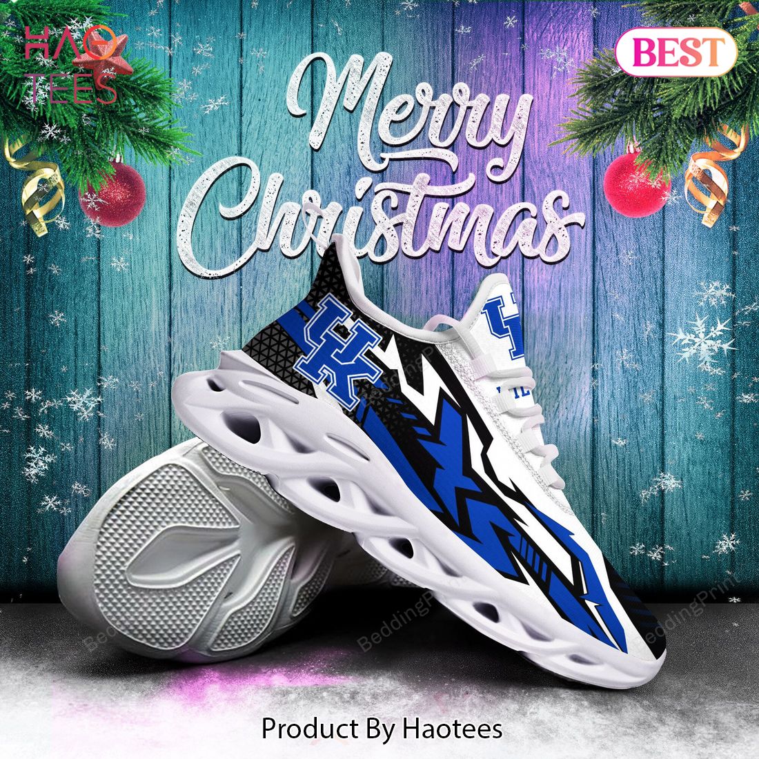 Kentucky Wildcats NCAA White Blue Color Max Soul Shoes Kentucky Wildcats NCAA White Blue Color Max Soul Shoes
