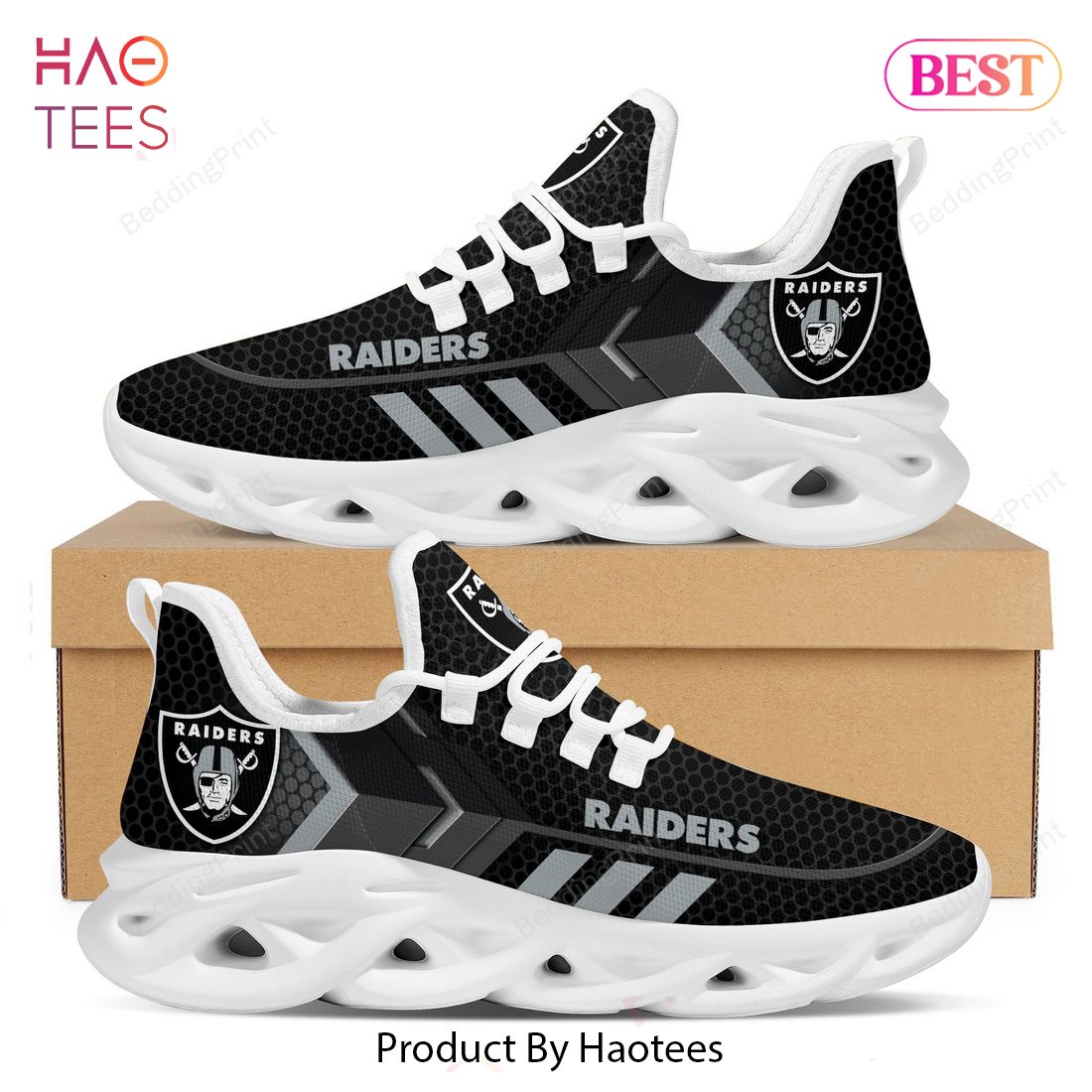 Las Vegas Raiders NFL Hot Trending Dark Color Max Soul Shoes Las Vegas Raiders NFL Hot Trending Dark Color Max Soul Shoes