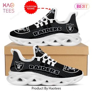 Las Vegas Raiders NFL Trending Black Color Max Soul Shoes