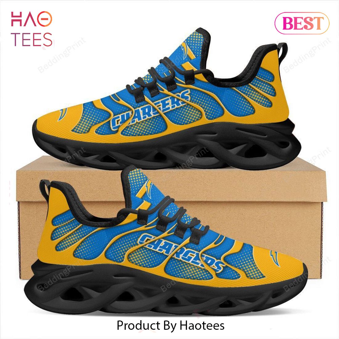 Los Angeles Chargers NFL Blue Color Max Soul Shoes