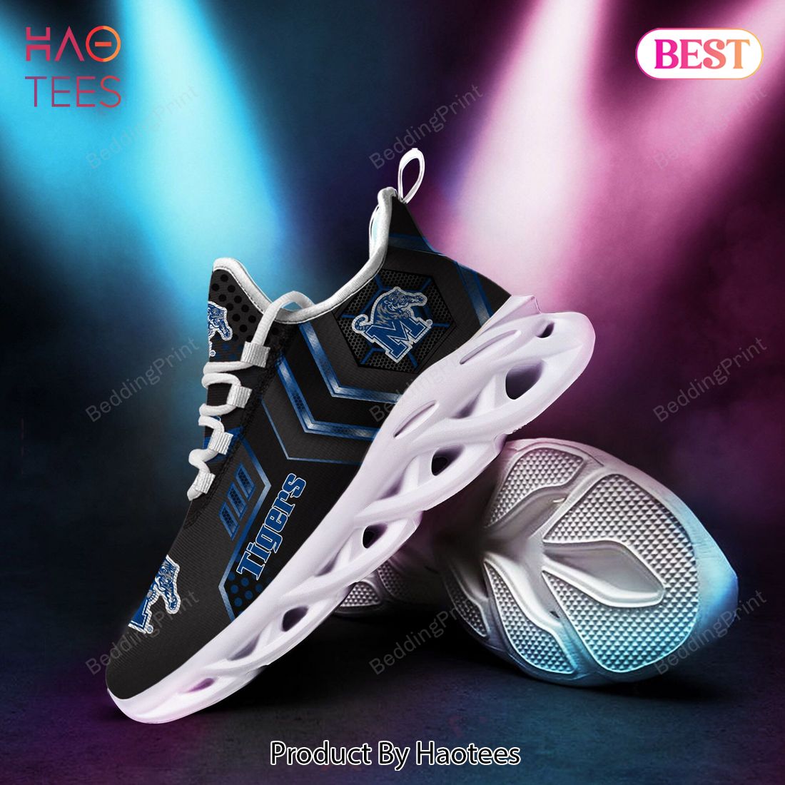 Memphis Tigers NCAA Black Mix Blue Max Soul Shoes Memphis Tigers NCAA Black Mix Blue Max Soul Shoes
