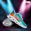 Miami Dolphins Nfl Personalized Blue Mix Gold Hot Shoes