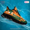 Miami Hurricanes NCAA Black Mix Orange Shoes