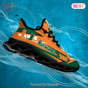 Miami Hurricanes NCAA Green Mix Orange Hot Color Shoes