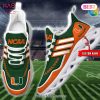 Miami Hurricanes Personalized Green Mix Orange Shoes
