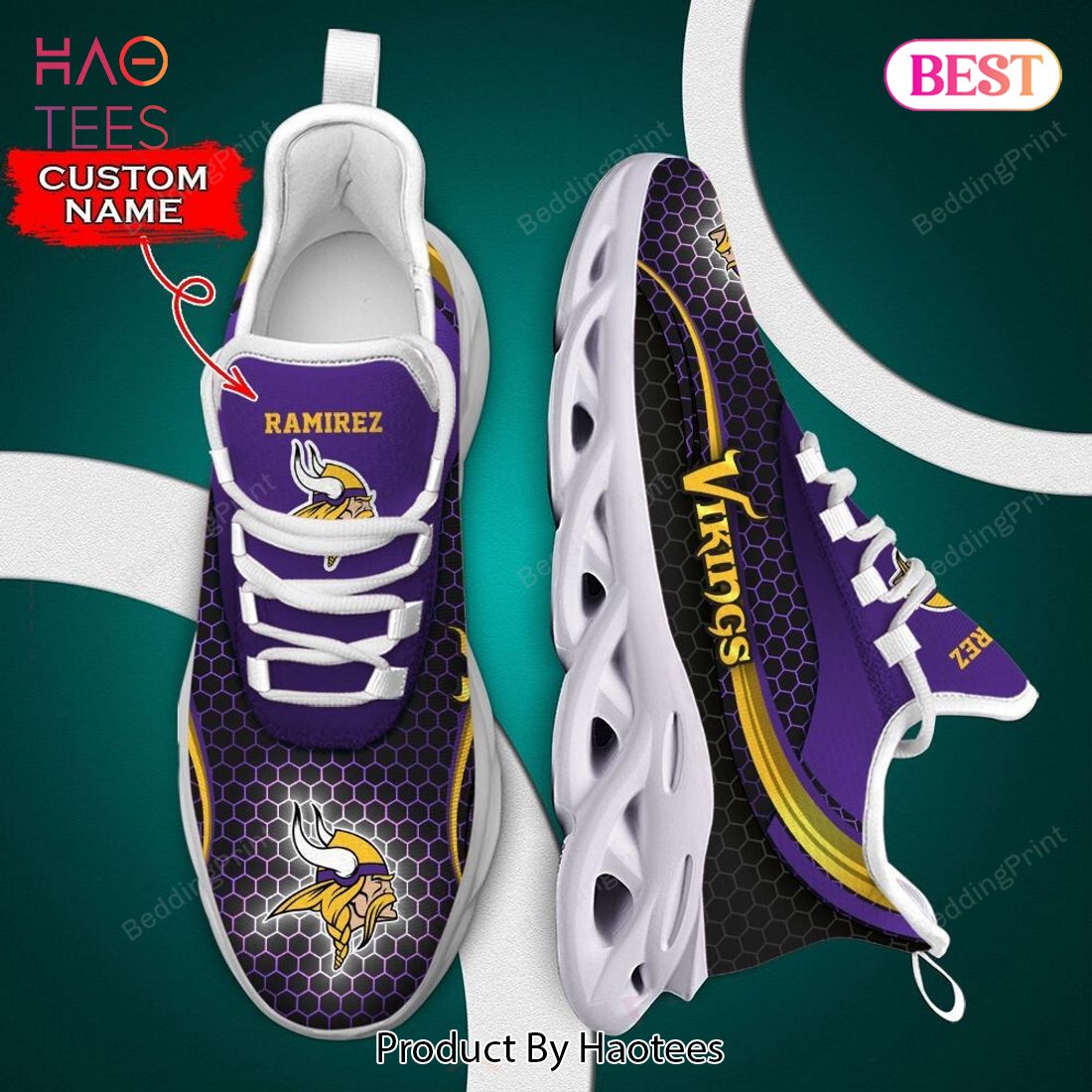 Minnesota Vikings NFL Violet Mix Color Max Soul Shoes Minnesota Vikings NFL Violet Mix Color Max Soul Shoes