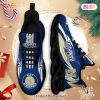 Navy Midshipmen NCAA Blue Black Brown Max Soul Shoes