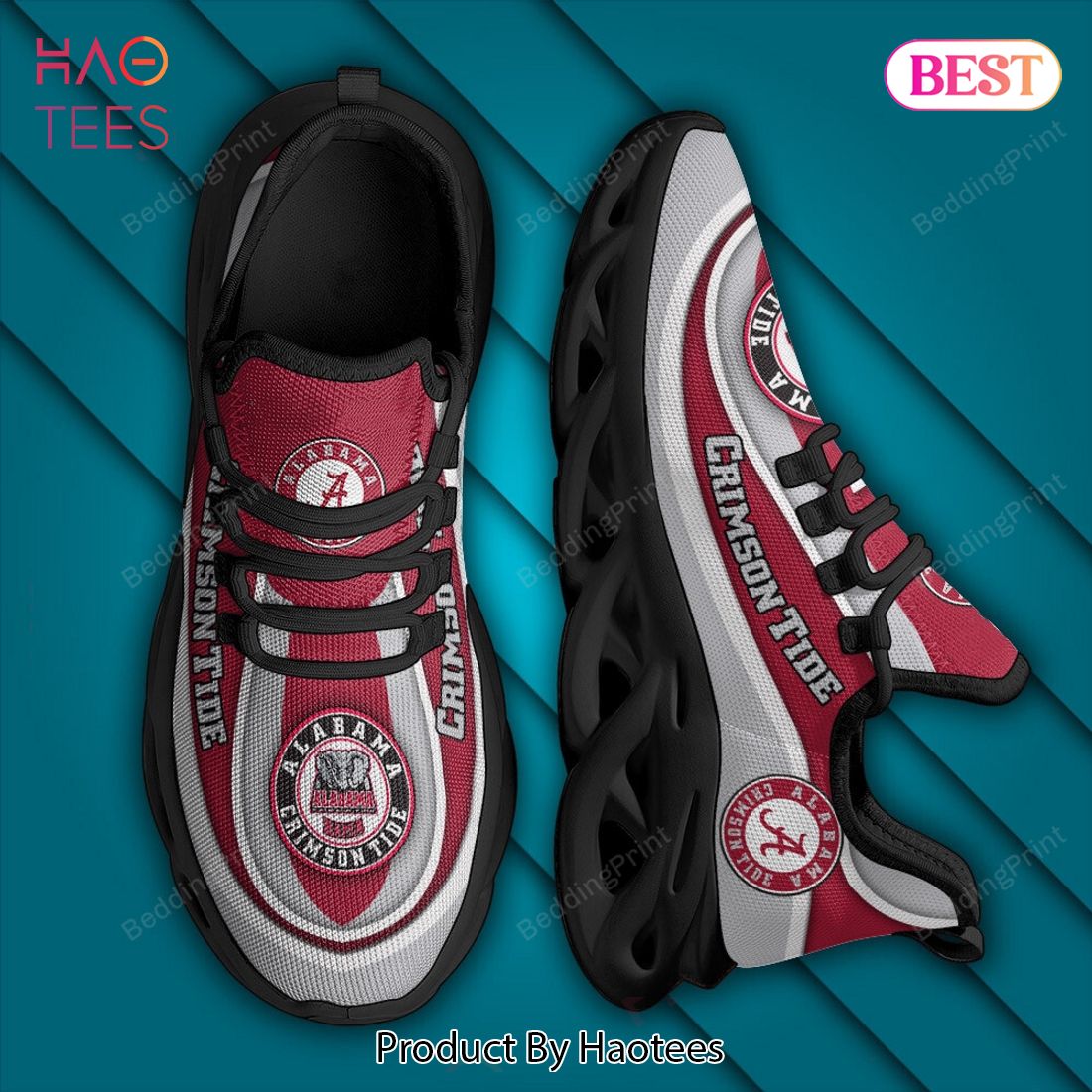 NCAA Alabama Crimson Tide Personalized Custom Name Max Soul Shoes NCAA Alabama Crimson Tide Personalized Custom Name Max Soul Shoes
