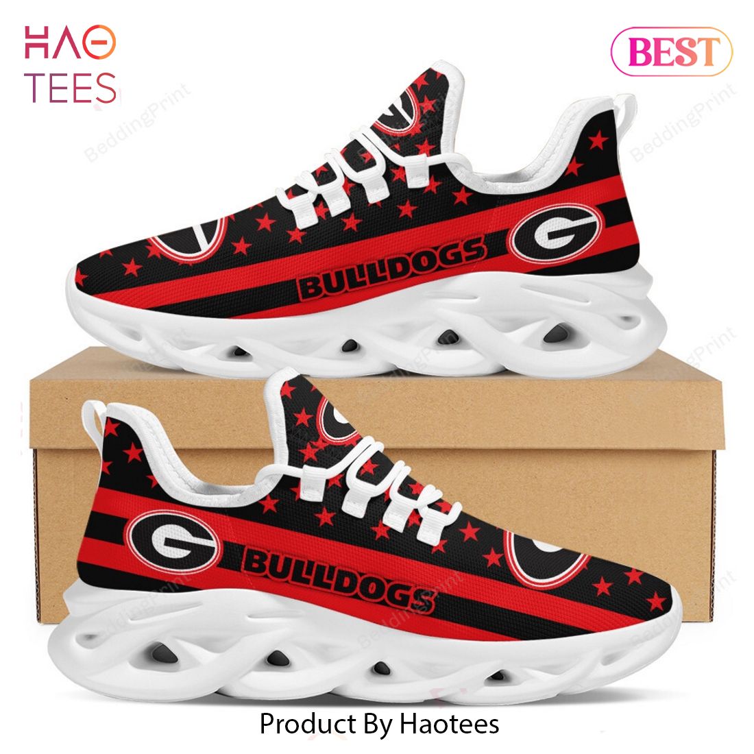 NCAA Georgia Bulldogs Red Black Max Soul Shoes NCAA Georgia Bulldogs Red Black Max Soul Shoes
