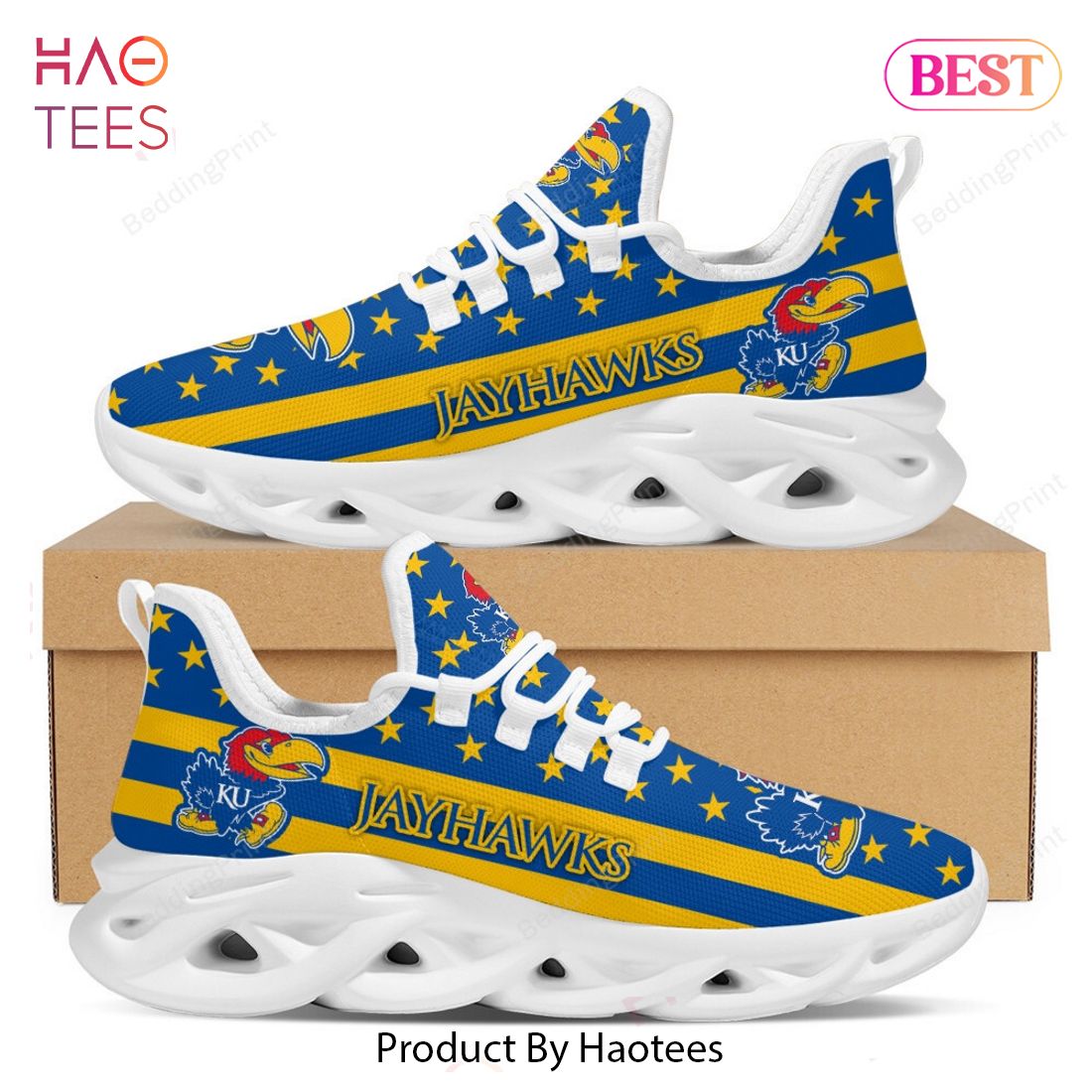 NCAA Kansas Jayhawks Blue Mix Gold Max Soul Shoes NCAA Kansas Jayhawks Blue Mix Gold Max Soul Shoes