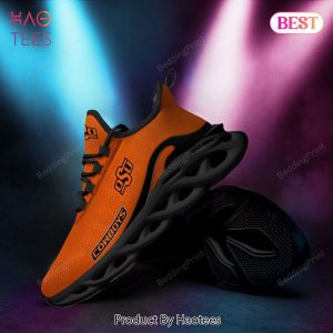 NCAA Oklahoma State Cowboys Black Mix Orange Max Soul Shoes
