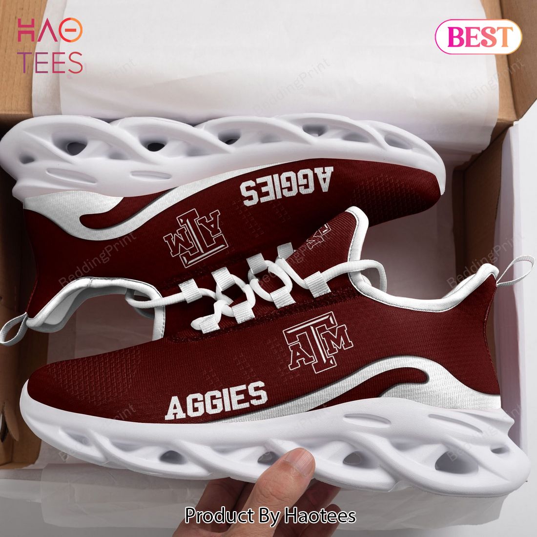 NCAA Texas A&M Aggies Red Mix White Max Soul Shoes NCAA Texas A&M Aggies Red Mix White Max Soul Shoes