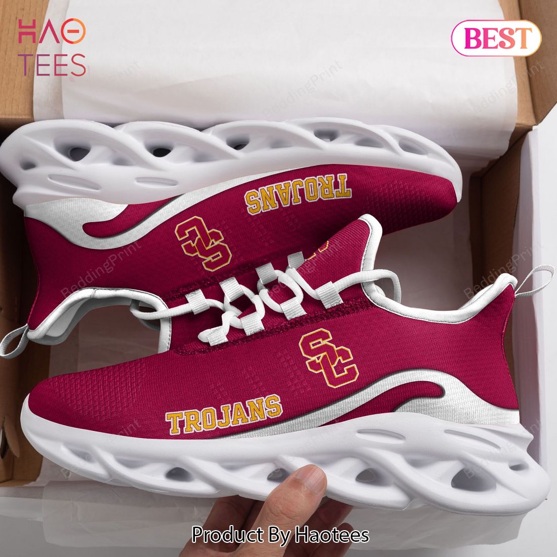 NCAA USC Trojans Pink Mix White Max Soul Shoes NCAA USC Trojans Pink Mix White Max Soul Shoes