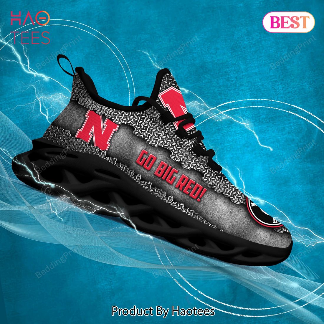 Nebraska Cornhuskers NCAA Go Big Red Max Soul Shoes Nebraska Cornhuskers NCAA Go Big Red Max Soul Shoes