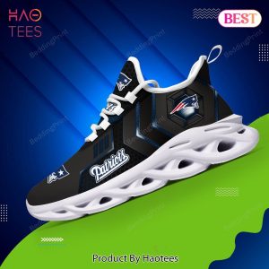 New England Patriots NFL Hot Trend Black Color Max Soul Shoes