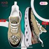 New Orleans Saints Personalized Black Brown Max Soul Shoes New Orleans Saints Personalized Black Brown Max Soul Shoes
