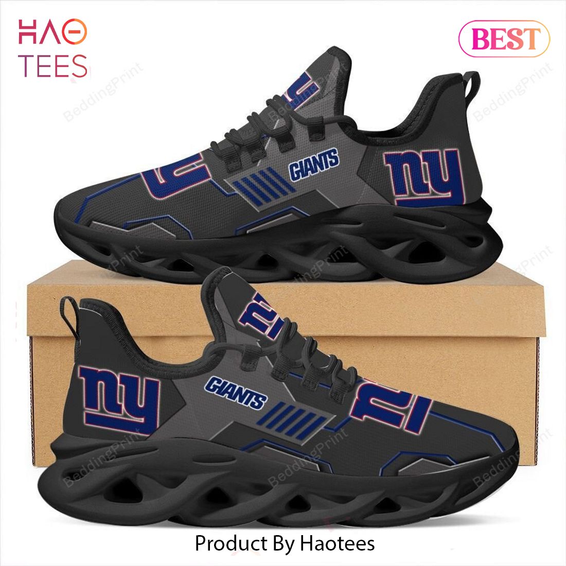 New York Giants NFL Mens Gradient Midsole White Sneakers