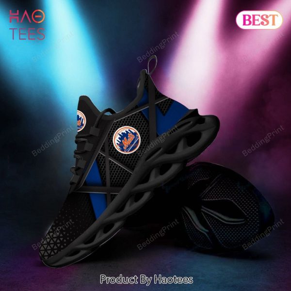 New York Mets MLB Max Soul Shoes Black Mix Logo Shoes