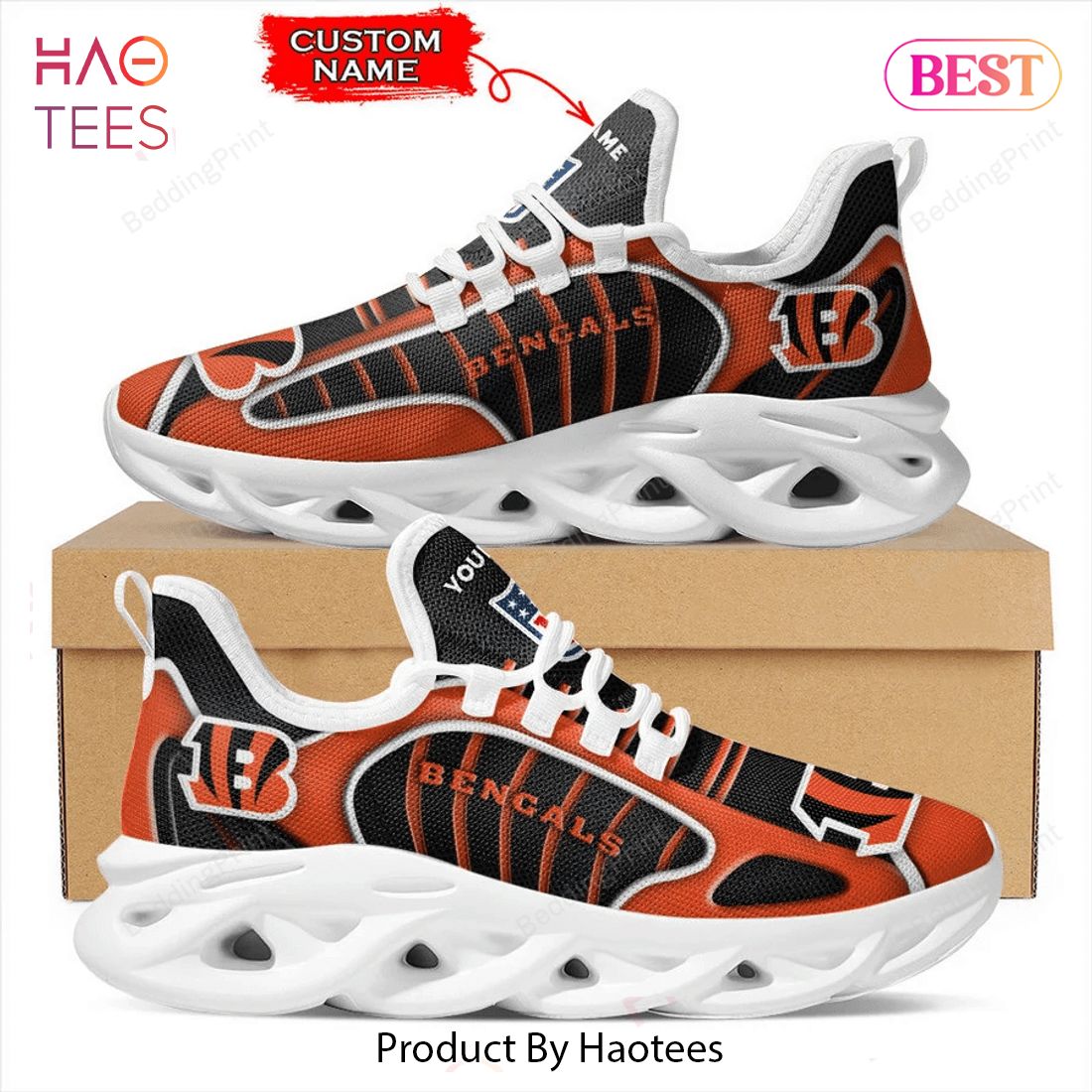 Cincinnati Bengals Football Team Max Soul Shoes Hot Sneakers For Fans