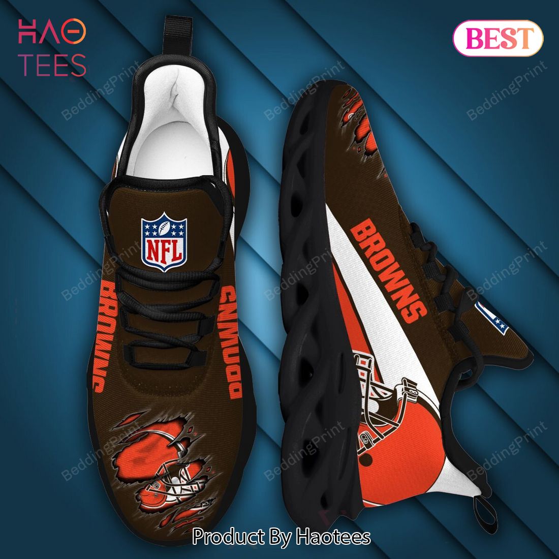 NFL Cleveland Browns Orange Max Soul Shoes