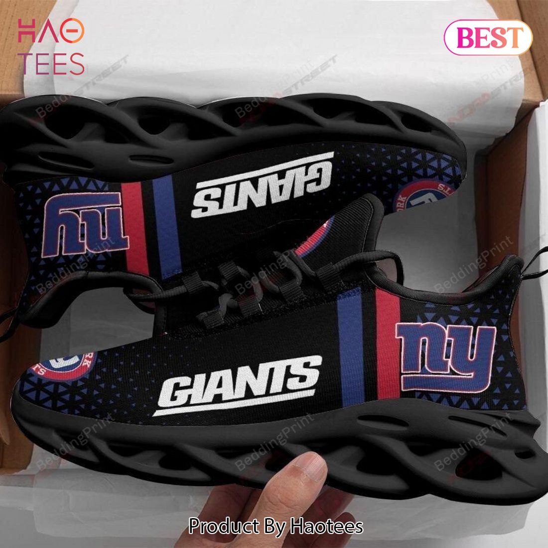 New York Giants NFL Max Soul Shoes Custom Name Sneakers For Men And Women