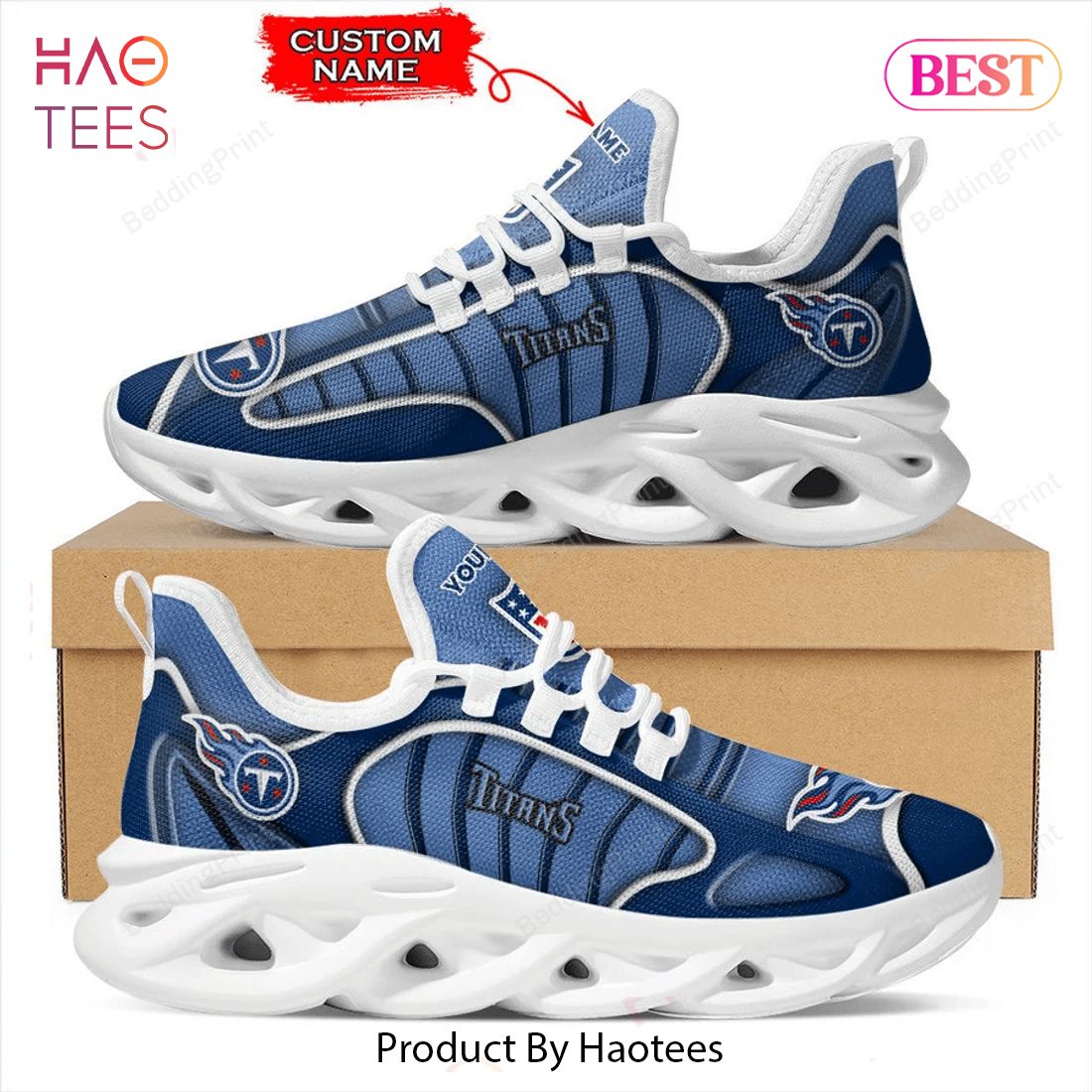 NFL Tennessee Titans Blue Color Max Soul Shoes NFL Tennessee Titans Blue Color Max Soul Shoes