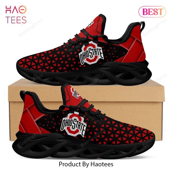 Ohio State Buckeyes Logo American Football Red Color Max Soul Shoes