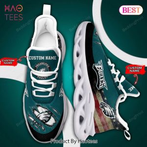 Philadelphia Eagles NFL Hot Blue Color Personalized Max Soul Shoes