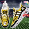 Pittsburgh Steelers Triangle Custom Name Blacl Gold Max Soul Shoes